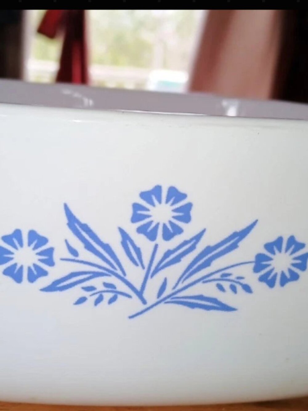 Vintage RARE Antique Collectale Corning Ware Blue Corn Flower Casserole Dish P-1